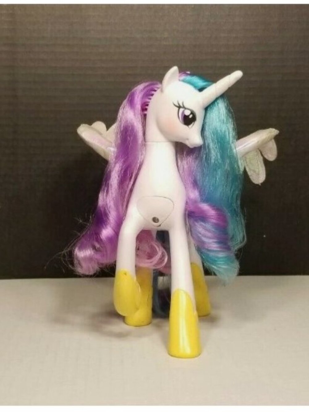 My Little Pony Princess Celestia Talking Wing Flapping light up TESTED WORKS